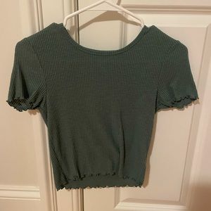 American Eagle Outfitters | Aeo Soft Ribbed Baby Tee |